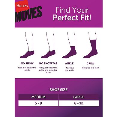 Women's Hanes 3-pk. Ultimate Seamless Stretch Mid Crew Socks