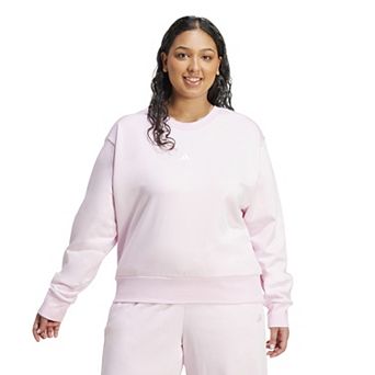 Plus Size adidas Essentials Feel Cozy Small Logo Sweatshirt