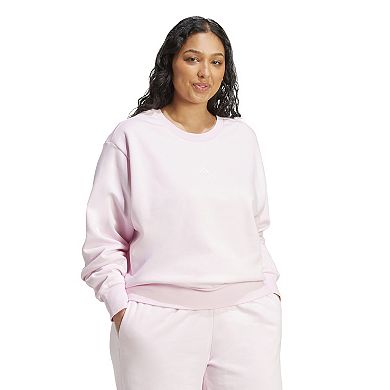 Plus Size adidas Essentials Feel Cozy Small Logo Sweatshirt