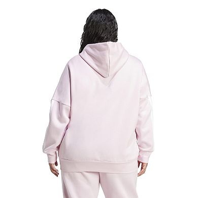 Plus Size adidas Essentials 3-Stripes Full Zip Fleece Hoodie