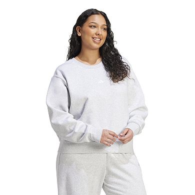 Plus Size adidas Essentials Feel Cozy Small Logo Sweatshirt