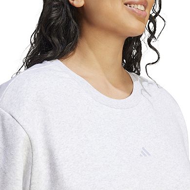 Plus Size adidas Essentials Feel Cozy Small Logo Sweatshirt