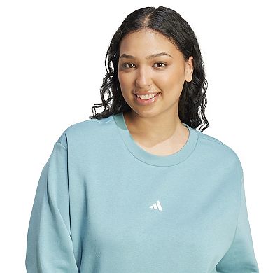 Plus Size adidas Essentials Feel Cozy Small Logo Sweatshirt