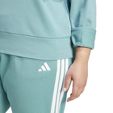 Plus Size adidas Essentials Feel Cozy Small Logo Sweatshirt