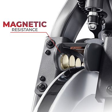 Sunny Health & Fitness Premium Smart Magnetic Belt Drive Indoor Cycling Exercise Bike
