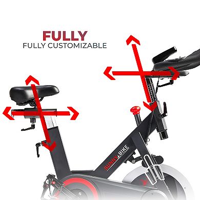 Sunny Health & Fitness Premium Smart Magnetic Belt Drive Indoor Cycling Exercise Bike