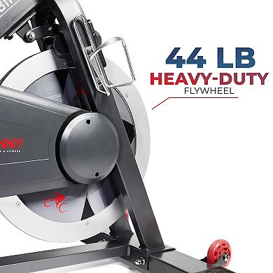 Sunny Health & Fitness Premium Smart Magnetic Belt Drive Indoor Cycling Exercise Bike