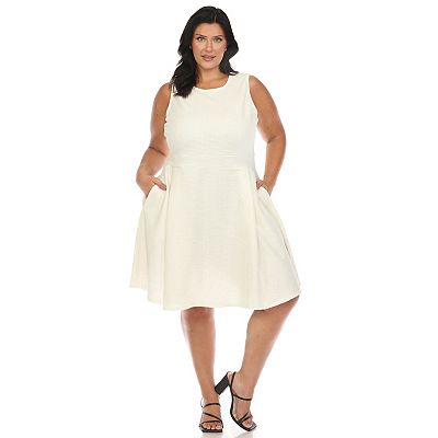 white christmas dresses BLUE TWEED CLASSIC DRESS – Shop-Peppermint main image 1