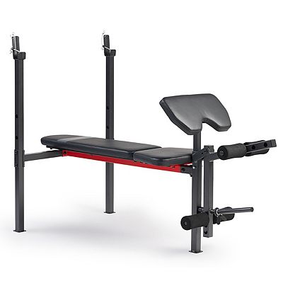 Sunny Health Fitness Adjustable Incline Weight Bench W Leg Curl Combo SF BH623009