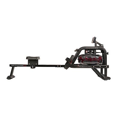 Sunny Health & Fitness Obsidian Surge Water Rowing Machine Rower