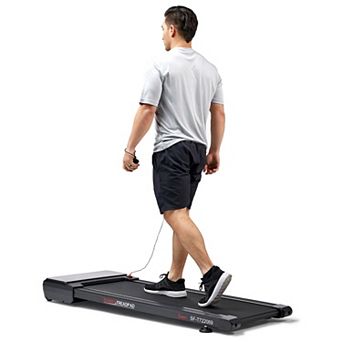 Sunny Health & Fitness Pacer Auto Incline Under Desk Smart TreadPad® Walking Treadmill