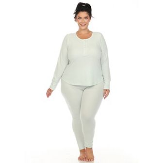 Plus Size Waffle Pajama Set