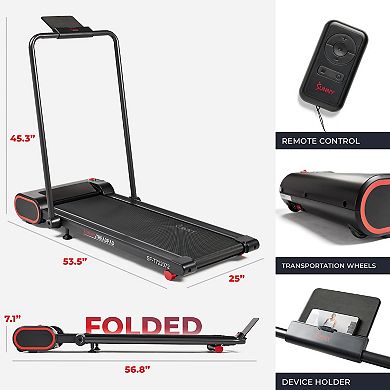 Sunny Health & Fitness Under Desk Walking / Running Smart Treadmill