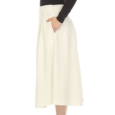 Women's Flared Tweed Skirt