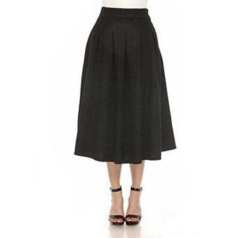 Women's Flared Tweed Skirt