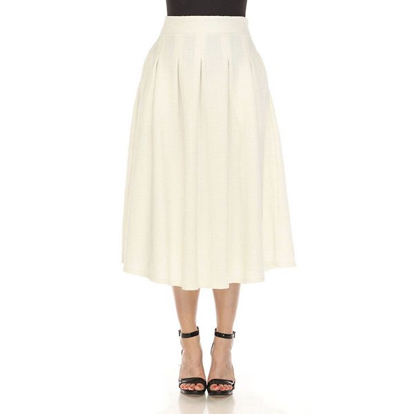 Women's Flared Tweed Skirt
