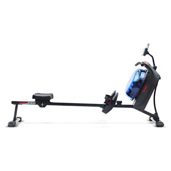 Sunny Health & Fitness Hydro + Dual Resistance Smart Magnetic Water Rower