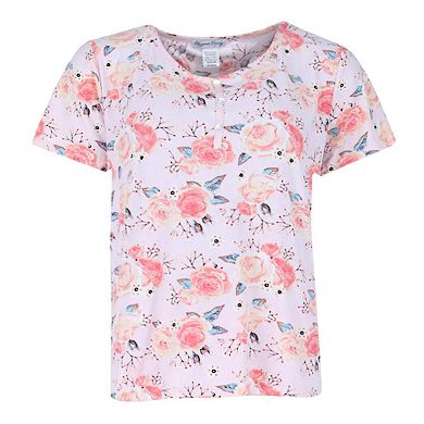 Elegant Emily Women's Chevron Short Sleeve Capri Set