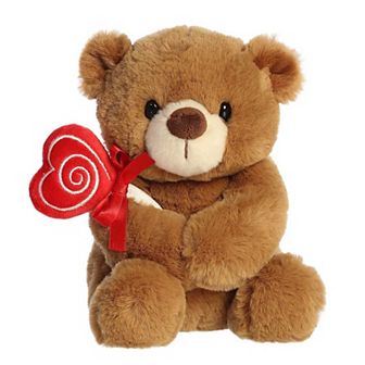 Aurora - Small Brown Valentine - Sweet Tooth Teddies - Heartwarming Stuffed Animal