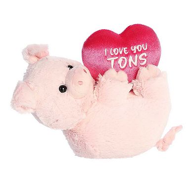 Aurora - Medium Pig Valentine - 11" I Love You Tons - Heartwarming Stuffed Animal
