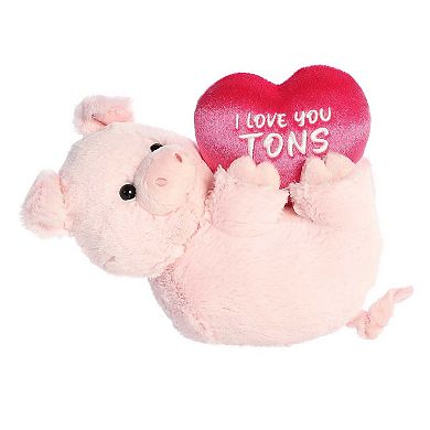 Aurora - Medium Pig Valentine - 11" I Love You Tons - Heartwarming Stuffed Animal