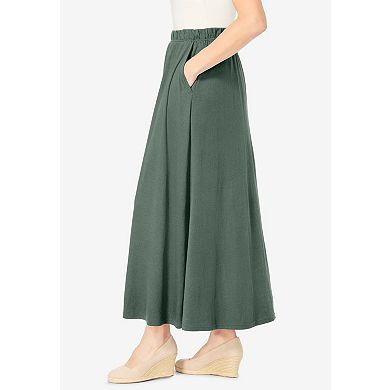 Woman Within Plus Size Petite 7-Day Maxi Skirt