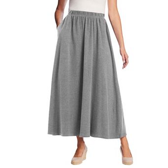 Woman Within Plus Size Petite 7-Day Maxi Skirt