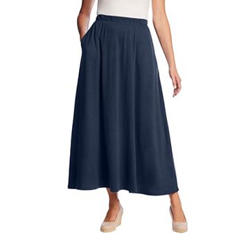 Woman Within Plus Size Petite 7-Day Maxi Skirt
