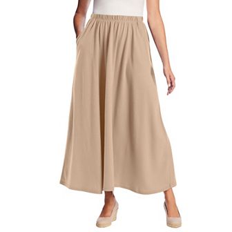 Woman Within Plus Size Petite 7-Day Maxi Skirt