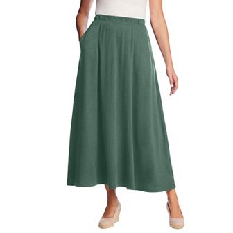 Woman Within Plus Size Petite 7-Day Maxi Skirt