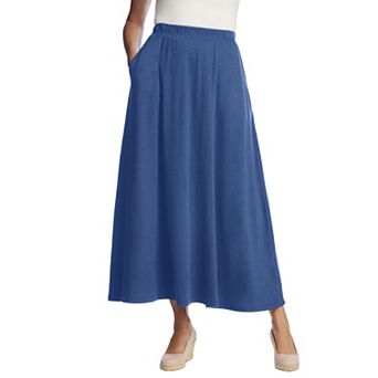 Woman Within Plus Size Petite 7-Day Maxi Skirt