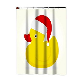 Deluxe Collection "Christmas Ducky" Fabric Shower Curtain