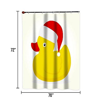 Deluxe Collection "Christmas Ducky" Fabric Shower Curtain