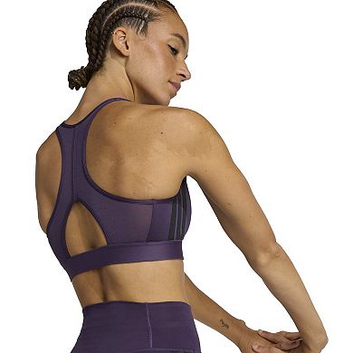 Women's adidas Powerreact Essentials 3-Stripes Medium Support Bra