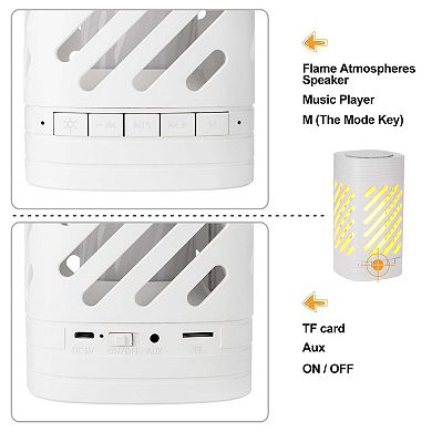 Rechargeable Led Smart Touch Bluetooth Speaker With Night Light