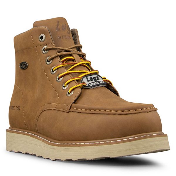 Lugz Men 8.5 Wide Monterey ST Steel Toe Work Boots Dark Cashew WORKWEAR Lugz Work Men main image 2