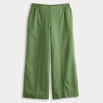 Petite Nine West Cropped Pintuck Pants