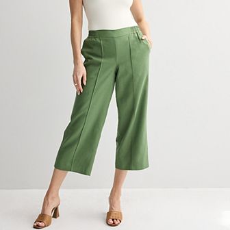 Petite Nine West Cropped Pintuck Pants