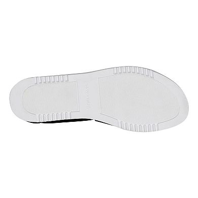 Easy Spirit Women's Wedge Perforated Zip Back Cross Strap Sandal