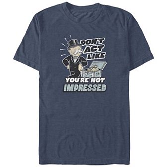 Big & Tall Monopoly Don't Act Like You're Not Impressed Graphic Tee