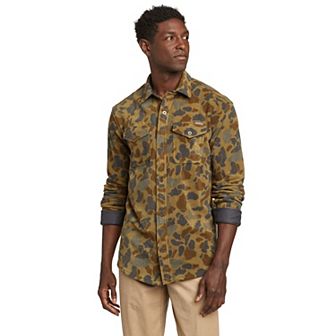 Men's Eddie Bauer Chutes Microfleece Button-Front Shirt