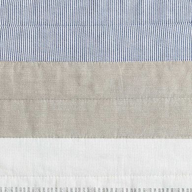 Nautica Lakelyn Blue Stripe Quilt Set