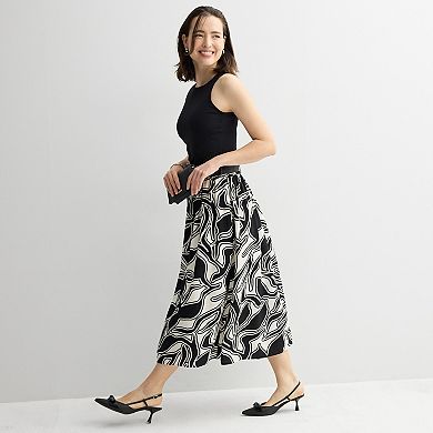 Women's Nine West Belted A-Line Skirt