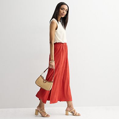 Women's Nine West Crinkle Maxi Skirt