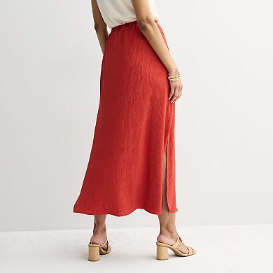 Women's Nine West Crinkle Maxi Skirt