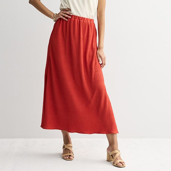 Women's Nine West Crinkle Maxi Skirt
