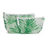 Sonoma Goods For Life 2-Pc. Leaf Pattern Mesh Pouch Set