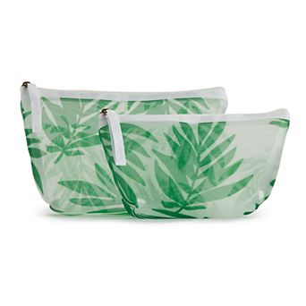 Sonoma Goods For Life® 2 pc Leaf Pattern Mesh Pouch Set