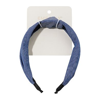 Emberly Denim Top Knot Headband
