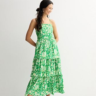 Women's Farmers Market Tiered Maxi Dress